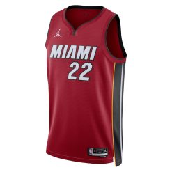 Alternative view of Miami Heat Jimmy Butler Statement Edition Red NBA Jersey