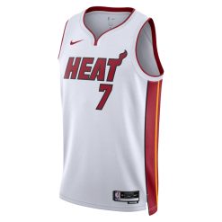 Alternative view of Miami Heat Kyle Lowry Nike Association Edition White NBA Jersey