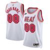 Miami Heat Nike Classic Edition White/Black Custom NBA Jersey