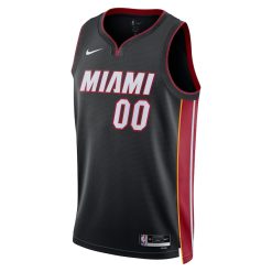 Alternative view of Miami Heat Nike Icon Black Custom NBA Jersey