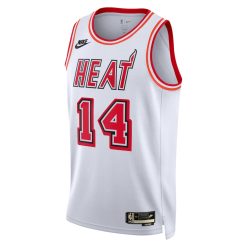 Alternative view of Miami Heat Tyler Herro Nike Classic Edition White NBA Jersey