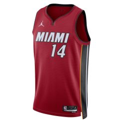 Alternative view of Miami Heat Tyler Herro Statement Edition Red NBA Jersey