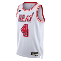 Alternative view of Miami Heat Victor Oladipo Nike Classic Edition White NBA Jersey