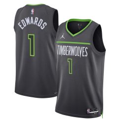 Minnesota Timberwolves Anthony Edwards Statement Edition Grey NBA Jersey
