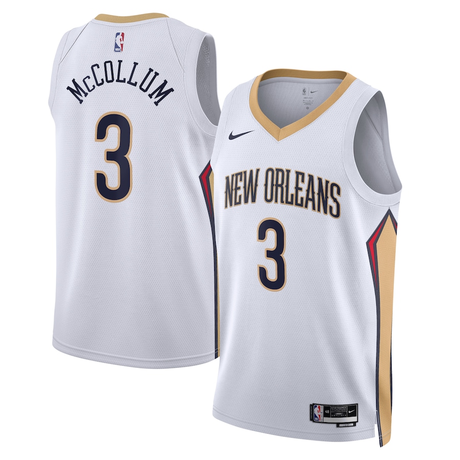 New Orleans Pelicans C.J. McCollum Nike Association Edition White NBA Jersey