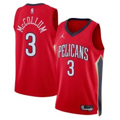 New Orleans Pelicans C.J. McCollum Statement Edition Red NBA Jersey