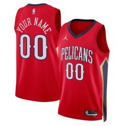 New Orleans Pelicans Statement Red Custom NBA Jersey