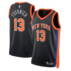 New York Knicks Evan Fournier Nike City Edition Black NBA Jersey