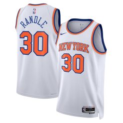 New York Knicks Julius Randle Nike Association Edition White NBA Jersey