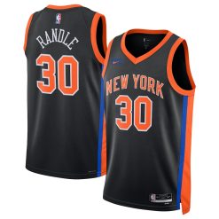 New York Knicks Julius Randle Nike City Edition Black NBA Jersey