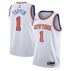 New York Knicks Obi Toppin Nike Association Edition White NBA Jersey