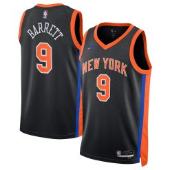New York Knicks RJ Barrett Nike City Edition Black NBA Jersey