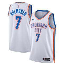 Oklahoma City Thunder Chet Holmgren Nike Association Edition White NBA Jersey