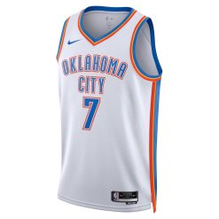 Alternative view of Oklahoma City Thunder Chet Holmgren Nike Association Edition White NBA Jersey