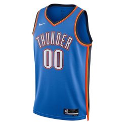 Alternative view of Oklahoma City Thunder Nike Icon Blue Custom NBA Jersey