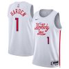 Philadelphia 76ers James Harden Nike City Edition White NBA Jersey