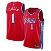 Philadelphia 76ers James Harden Statement Edition Red NBA Jersey