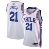 Philadelphia 76ers Joel Embiid Nike Association Edition White NBA Jersey