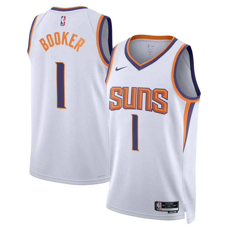 Phoenix Suns Devin Booker Nike Association Edition White NBA Jersey