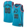Phoenix Suns Nike City Edition DkTeal Custom NBA Jersey