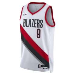 Alternative view of Portland Trail Blazers Jerami Grant Nike Association Edition White NBA Jersey