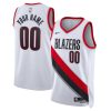 Portland Trail Blazers Nike Association White Custom NBA Jersey