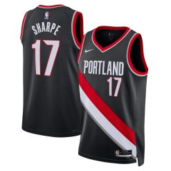 Portland Trail Blazers Shaedon Sharpe Nike Icon Edition Black NBA Jersey