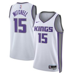 Sacramento Kings Davion Mitchell Nike Association Edition White NBA Jersey