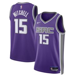 Sacramento Kings Davion Mitchell Nike Icon Edition Purple NBA Jersey