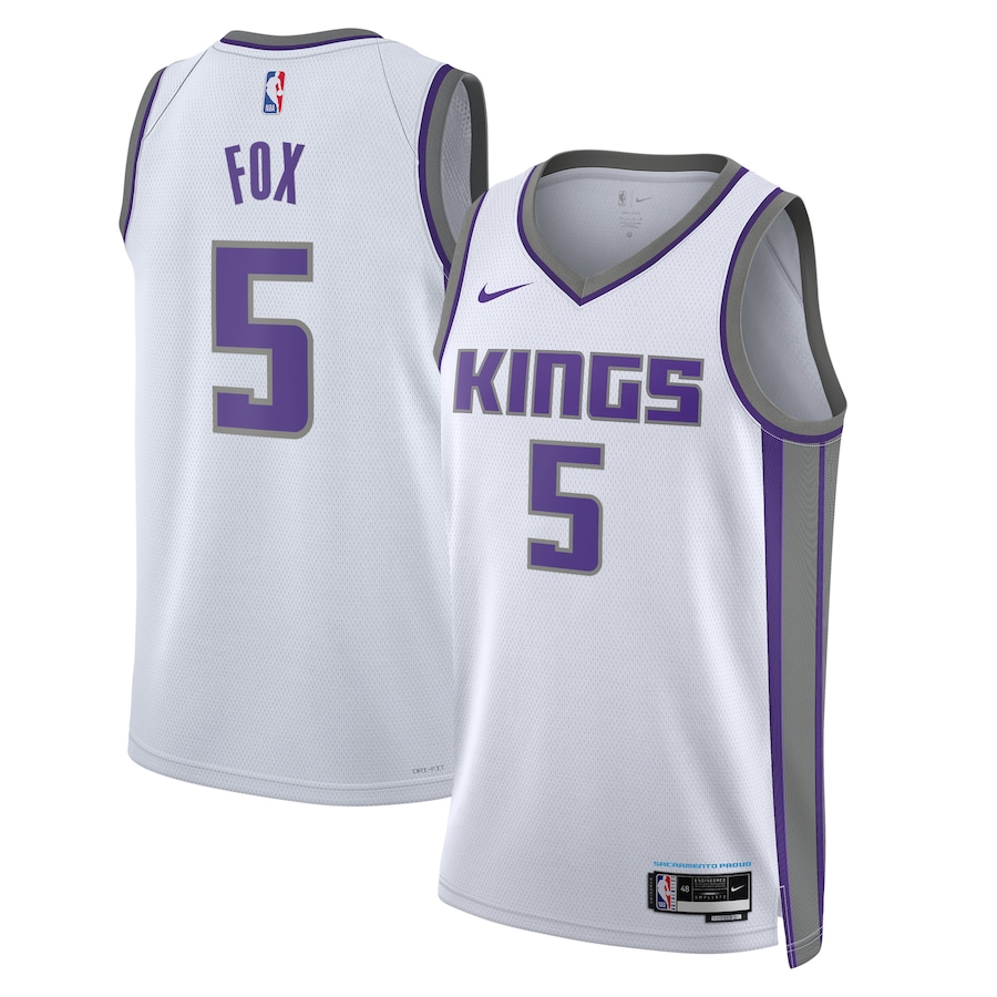 Sacramento Kings De'Aaron Fox Nike Association Edition White NBA Jersey