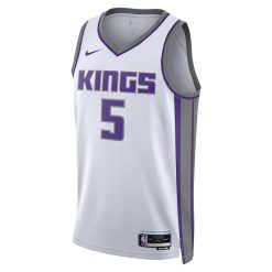 Alternative view of Sacramento Kings De'Aaron Fox Nike Association Edition White NBA Jersey