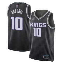Sacramento Kings Domantas Sabonis Statement Edition Black NBA Jersey