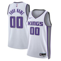 Sacramento Kings Nike Association White Custom NBA Jersey