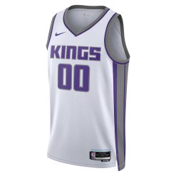 Alternative view of Sacramento Kings Nike Association White Custom NBA Jersey