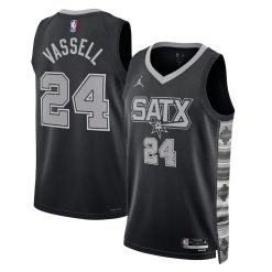 San Antonio Spurs Devin Vassell Statement Edition Black NBA Jersey