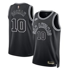 San Antonio Spurs Jeremy Sochan Nike Classic Edition Black NBA Jersey