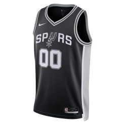 Alternative view of San Antonio Spurs Nike Icon Black Custom NBA Jersey