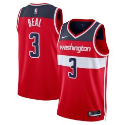 Washington Wizards Bradley Beal Nike Icon Edition Red NBA Jersey