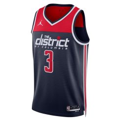 Alternative view of Washington Wizards Bradley Beal Statement Edition Navy NBA Jersey