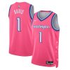 Washington Wizards Johnny Davis Nike City Edition Pink NBA Jersey