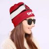NHL New Jersey Devils Red White Beanie