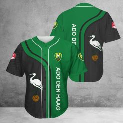 ADO Den Haag Black Green Baseball Jersey