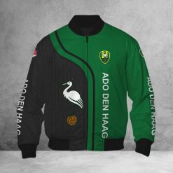 ADO Den Haag Black Green Bomber Jacket