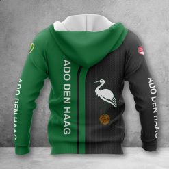 Alternative view of ADO Den Haag Black Green Zip Up Hoodie