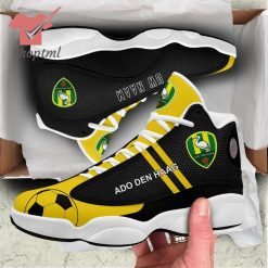 ADO Den Haag Custom Name Black Yellow Sport Air Jordan 13 Shoes