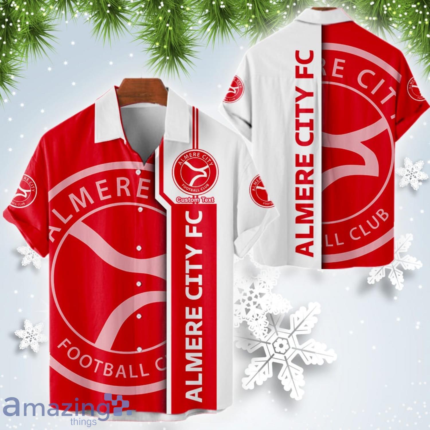 Almere City FC Custom Text BIg Logo Hawaiian Shirt
