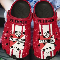 FC Emmen Red Black Crocs