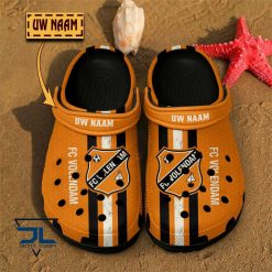 FC Volendam Custom Name Orange Black Crocs
