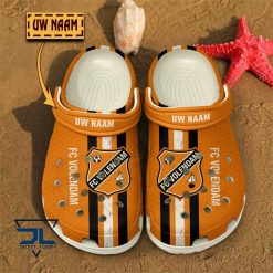 FC Volendam Custom Name Orange White Crocs