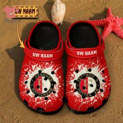Feyenoord Custom Name Red Black Crocs